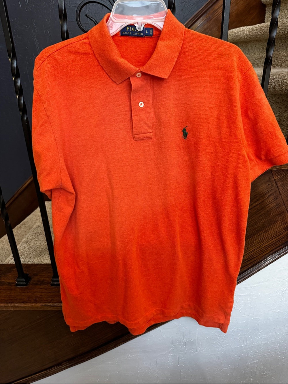 Polo by Ralph Lauren Men’s Bright Orange Short-Sleeve Polo